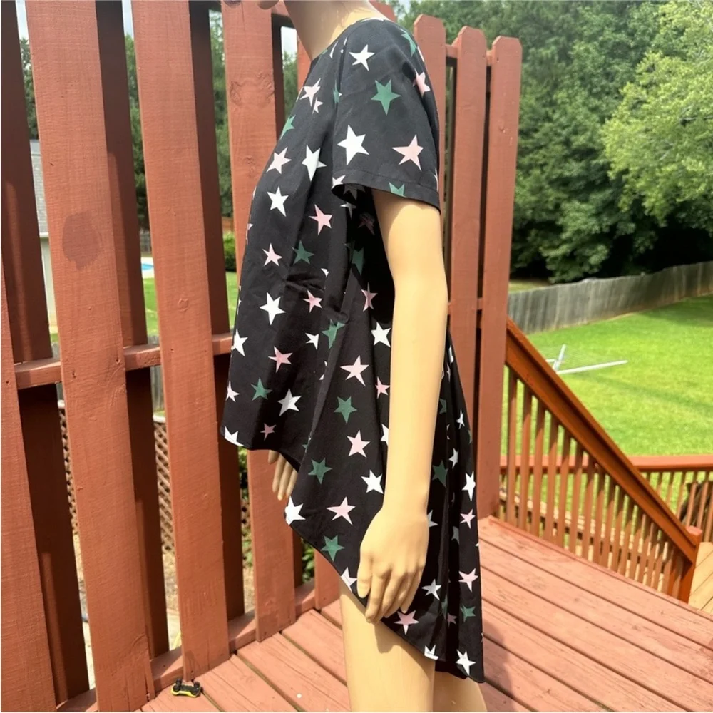 NWT CROSBY by Mollie Burch | Rock Star Print  Shawna Hi-Low Top -Sz S - Picture 6 of 11